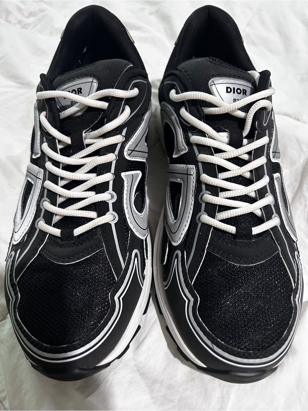 Dior Men's Black & White Runner Sneaker - Picture 8 of 8